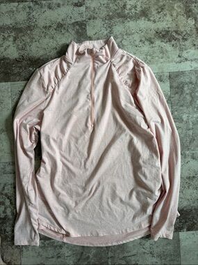Apana Heathered Peach Pink Athletic Pullover Top